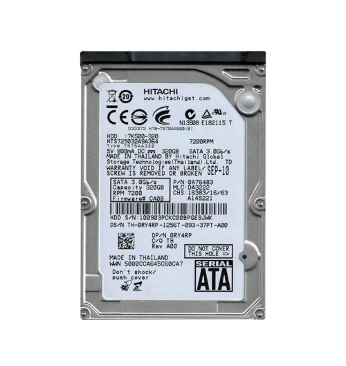 0A76483 - Hitachi 320GB 7200RPM SATA 3Gb/s 2.5" HDD