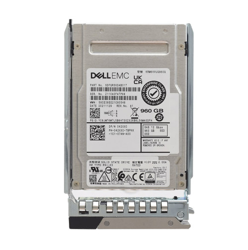 42XXC - Dell 960GB SAS 12Gb/s 2.5" SED SSD