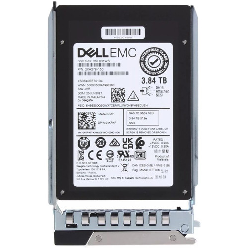4KPKF - Dell 3.84TB SAS 12Gb/s 2.5" SED SSD