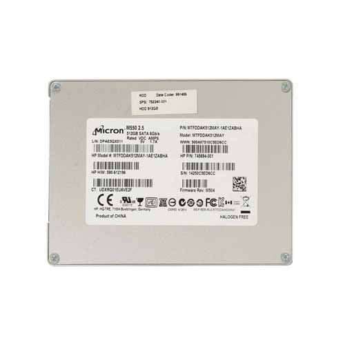 752240-001 - HP 512GB SATA 6Gb/s 2.5" SSD