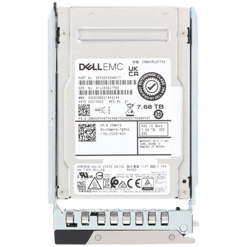 Dell 5MHY8 7.68TB SAS 12Gb/s 2.5SSD Read Intensive