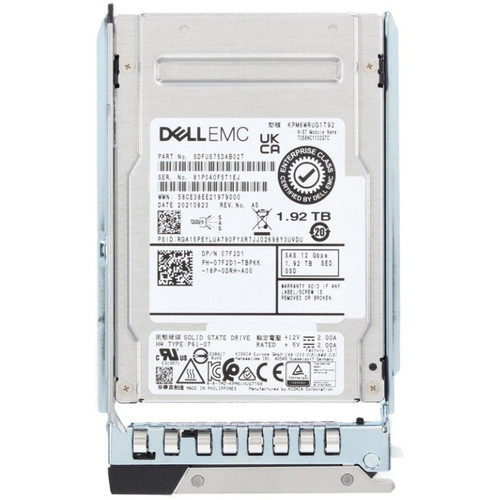 7F2D1 - Dell 1.92TB SAS 12Gb/s 2.5" Read Intensive SSD
