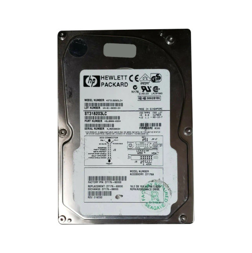 9L8006-039 - Seagate 18.2GB 10000RPM Ultra2 SCSI 3.5" HDD