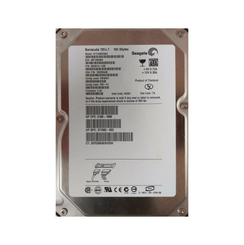9W2814-630 - Seagate 160GB 7200RPM SATA 8MB 3.5" HDD