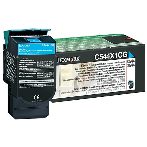 C544X1CG - Lexmark Cyan Extra High Yield Toner Cartridge