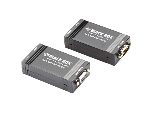 CATx DB9 - Black Box 2-Port RJ-45 Layer-2 Managed Line Driver