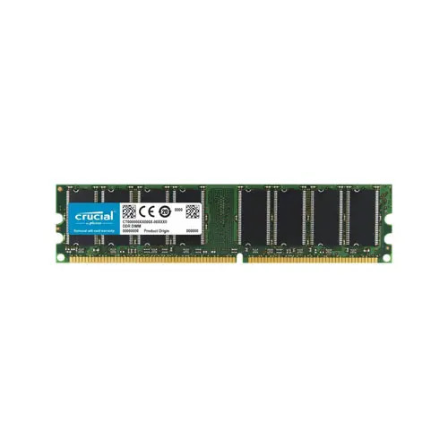 Crucial 2GB Kit DDR-400 MHz PC3200 Memory Upgrade for Intel D865PERC Servers