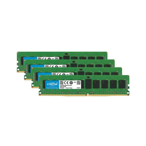 CT4K4G4WFS8266 - Crucial Technology 16GB Kit 4 X 4GB DDR4-2400MHz PC4-19200 ECC Unbuffered CL17 288-Pin DIMM 1.2V Single Rank Memory