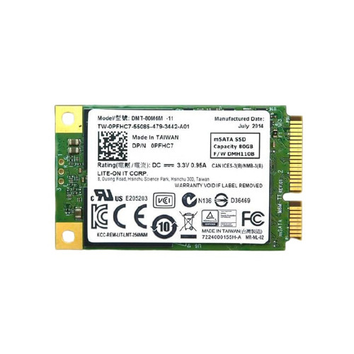 DMT-80M6M - Lite-On 80GB mSATA Mini PCI Express SSD