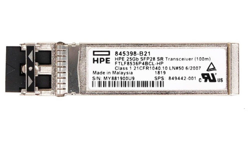 845398-B21 - HP 25Gbps 850nm Multi-Mode LC SFP28 Transceiver