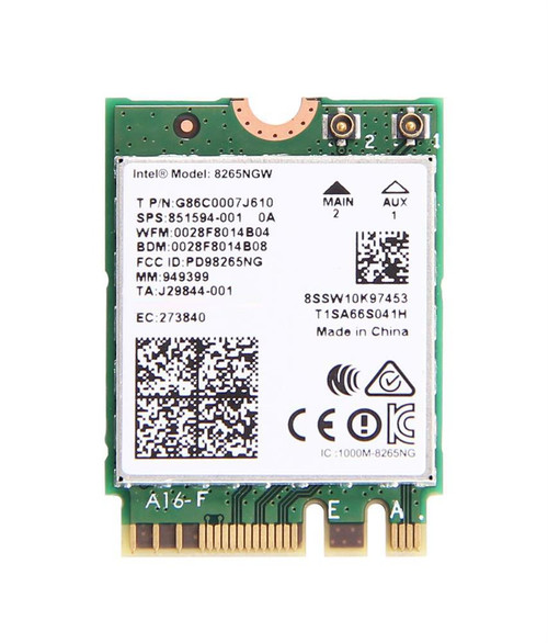 851594-001 - HP 8265NGW 802.11ac Wi-Fi Bluetooth Adapter