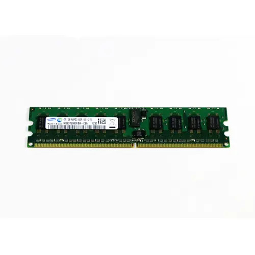M393T2863FBA-CE6 - Samsung 1GB DDR2-667MHz PC2-5300 ECC Registered CL5 240-Pin DIMM Single Rank Memory Module