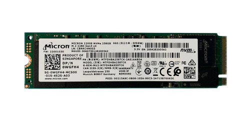 Micron 2200 Series 256GB TLC PCIe 3.0 x4 M.2 SSD - MTFDHBA256TCK-2AS1AABDA - Compatible with M.2 2280 slots