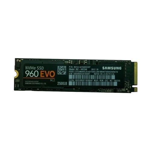 Samsung 960 EVO 250GB NVMe M.2 SSD for PCI Express 3.0 x4, MZVLW250HEHP, compatible with servers