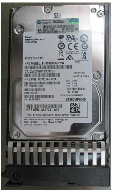 872846-B21 - HP 900GB 10K RPM SAS Hot-Plug SFF HDD