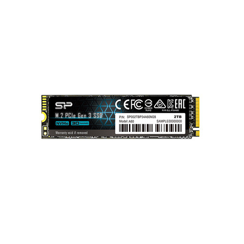 SP002TBP34A60M28 - Silicon Power 2TB PCIe 3.0 NVMe M.2 2280 SSD