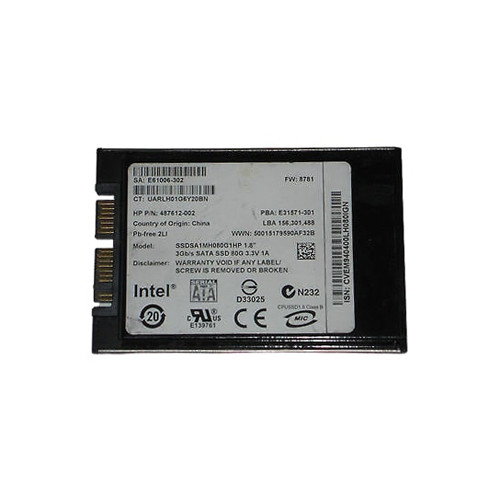SSDSA1MH080G1HP - HP 80GB uSATA 1.8" Solid State Drive