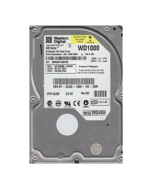 WD1000BB-18CCB0 - Western Digital 100GB 7200RPM EIDE 2MB 3.5" HDD
