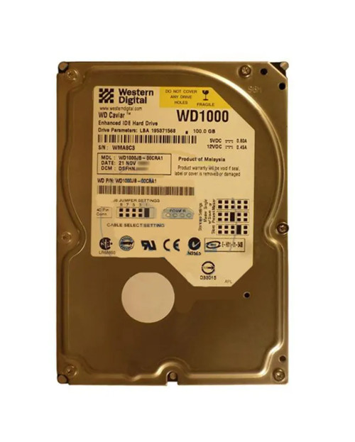 WD1000JB-00CRA1 - Western Digital 100GB 7200RPM EIDE 8MB 3.5" HDD