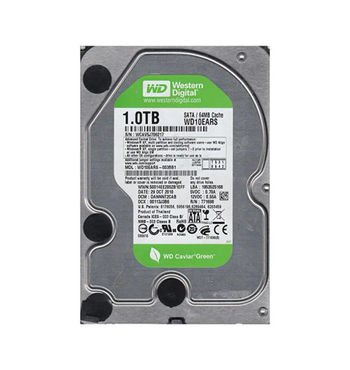 WD10EARS-003BB1 - Western Digital 1TB 5400RPM SATA 64MB 3.5" HDD