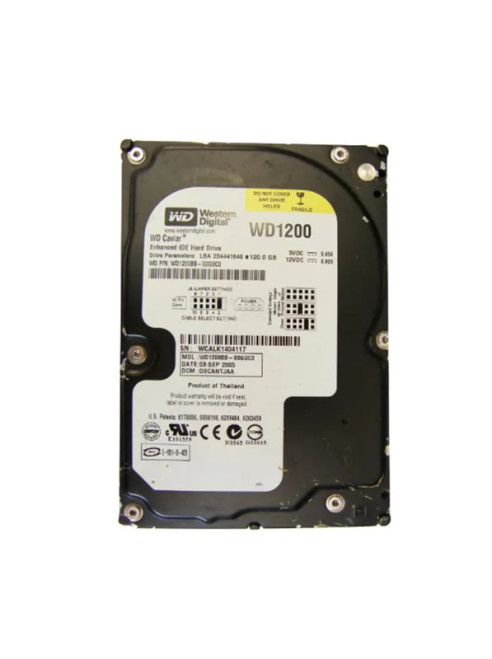 WD1200BB-00GUC0 - Western Digital 120GB 7200RPM EIDE 2MB 3.5" HDD