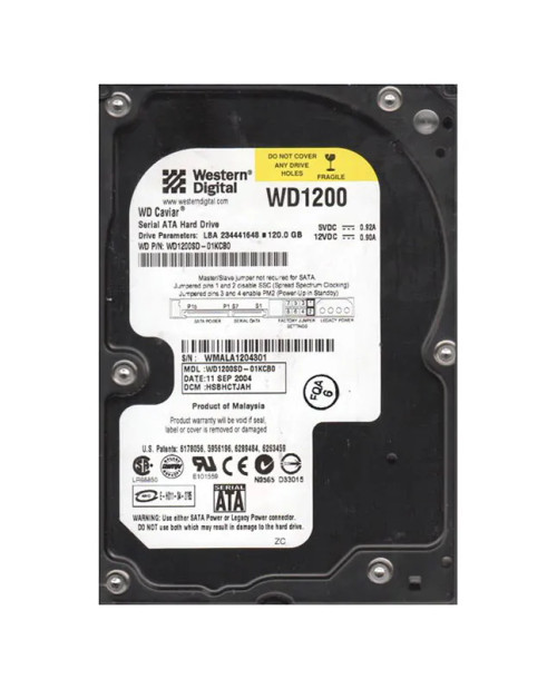 WD1200SD-01KCB0 - Western Digital 120GB 7200RPM SATA 8MB 3.5" HDD
