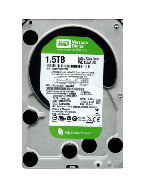 WD15EADS-00W4B0 - Western Digital 1.5TB 5400RPM SATA 3Gb/s 32MB 3.5" HDD