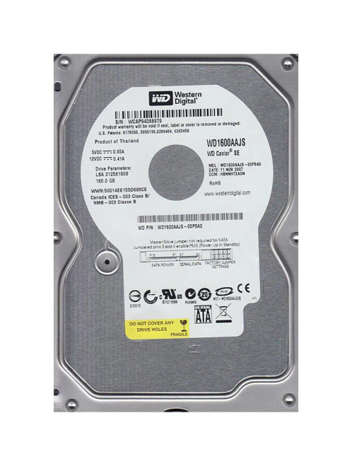 WD WD1600AAJS-00PSA0 Caviar Blue 160GB SATA 3Gb/s 3.5-Inch Hard Drive