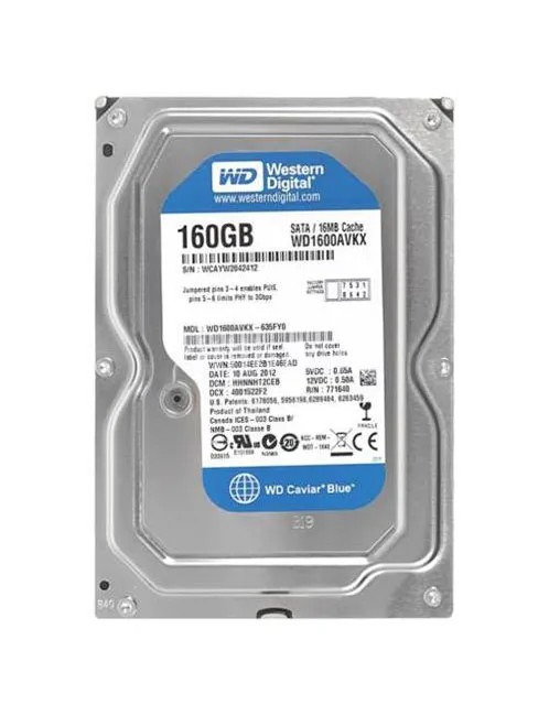 WD1600AVKX - Western Digital 160GB 7200RPM SATA 6Gb/s 3.5" HDD