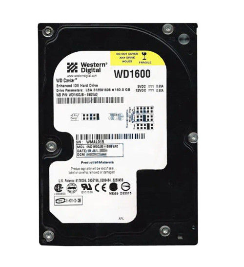 WD1600JB-98GVA0 - Western Digital 160GB 7200RPM ATA-100 8MB 3.5" HDD