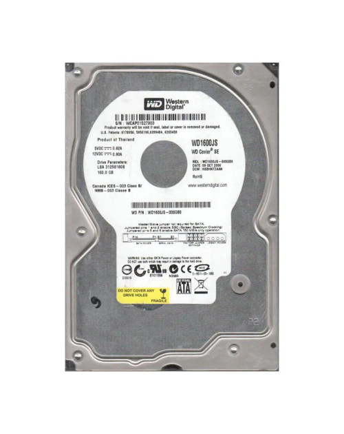 WD1600JS-00SGB0 - Western Digital 160GB 7200RPM SATA 3.5-Inch HDD
