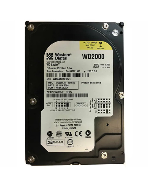WD2000JB-16FUA0 - Western Digital 200GB 7200RPM EIDE 8MB 3.5" HDD