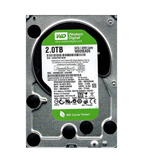 WD20EADS-00W4B0 - Western Digital 2TB 5400RPM SATA 3Gb/s 32MB 3.5" HDD