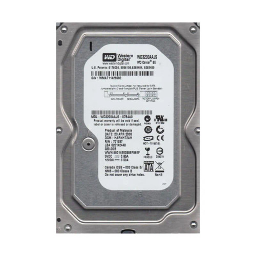 WD3200AAJS-07B4A0 - Western Digital 320GB 7200RPM SATA 3Gb/s 3.5" HDD