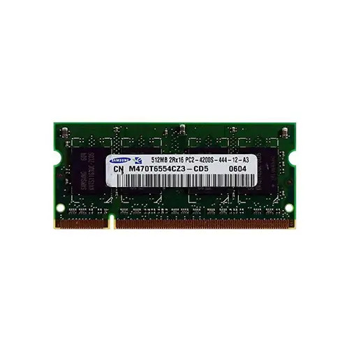 M470T6554CZ3 - Samsung 512MB DDR2-533MHz PC2-4200 CL4 200-Pin SoDimm