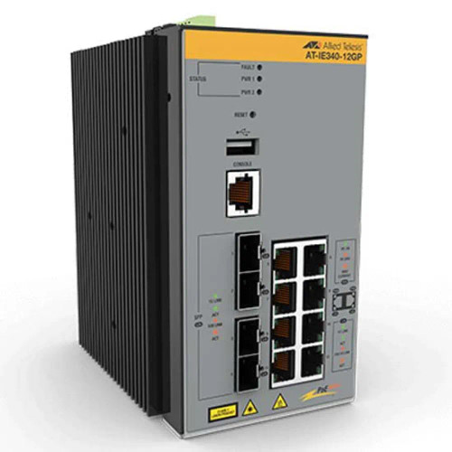AT-IE340-12GT-80 - Allied Telesis IE340 Industrial Layer 3 Gigabit Switch