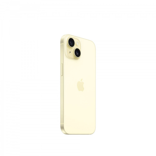 Apple iPhone 15 gul 5G smartphone in gold color, model MTPF3PX/A, compatible with 5G networks