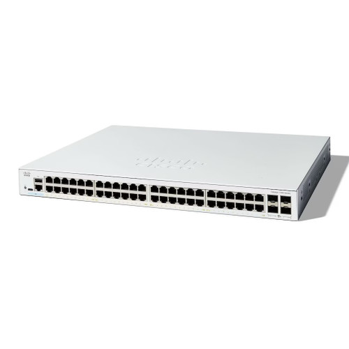 Cisco Catalyst 1300 Switch C1300-48T-4G - 48 ports, 4 Gigabit Ethernet, ideal for network infrastructure