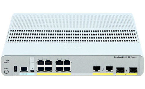 WSC2960CX8PCL - Cisco 8-Port PoE Gigabit Network Switch
