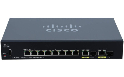SF352-08P-K9-EU - Cisco SF352-08P 8-Port PoE Managed Switch