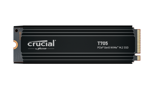 CT4000T705SSD5 - Crucial 4TB PCIe Gen5 NVMe M.2 SSD Heatsink