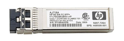 AJ718A - HP 8Gb Multi-Mode 850nm LC SFP+ Transceiver