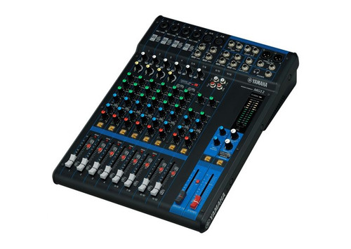 Yamaha MG12 12-Channel Mixer 24-Bit 192kHz 6.3mm Inputs - Audio Mixer for Professional Sound Mixing