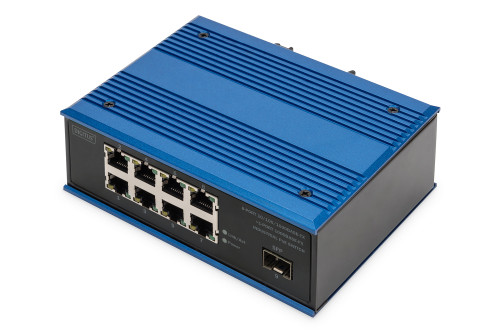 DN-651137 - DIGITUS 8-Port Gigabit PoE Industrial Unmanaged Switch
