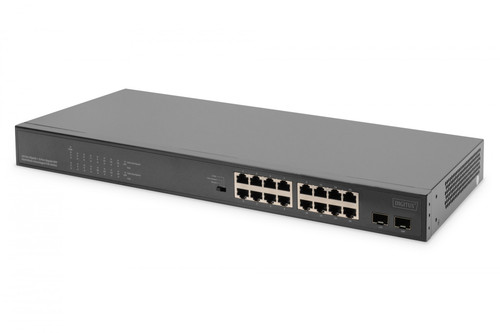 DN-95347-1 - DIGITUS 16-Port Gigabit 2-Port SFP PoE Switch