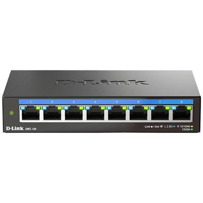 DMS-108/E - D-LINK 8-Port 2.5G Unmanaged Network Switch
