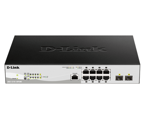 DGS-1210-10P/ME/E - D-Link DGS-1210-10P 8-Port Gigabit PoE+ Switch