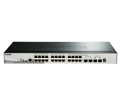 DGS-1510-28P/E - D-LINK 28-Port L3 Smart PoE Network Switch