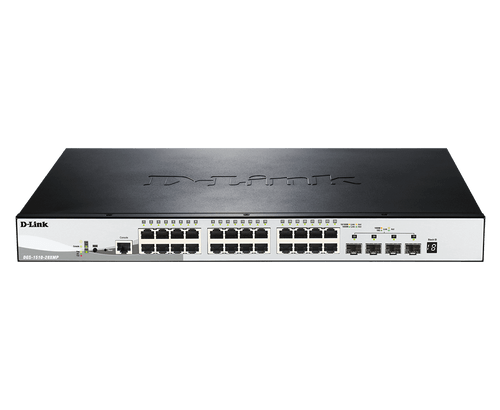 DGS-1510-28XMP/E - D-Link 28-Port Gigabit PoE+ Managed Switch