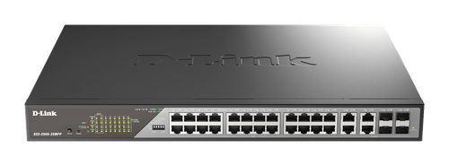 DSS-200G-28MPP/E - D-Link 28-Port Gigabit PoE+ Managed Switch